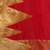 Red jacquard cotton silk saree with blouse