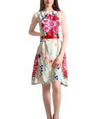 Multicolor printed crepe kurtas-and-kurtis