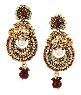 Multicolor pearl earrings 1
