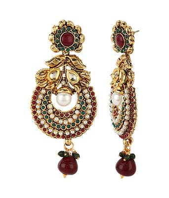 Multicolor pearl earrings 2