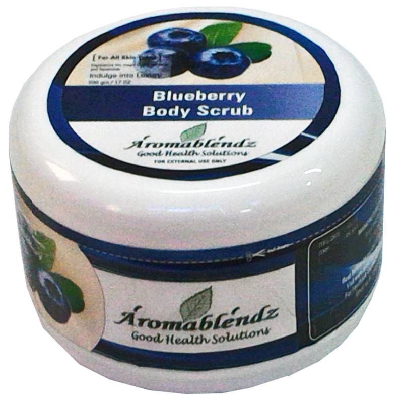 Blueberry body polishing scrub 500gm Aromablendz 1800554