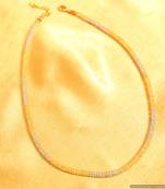 White & Gold Rhodium Plated Pendant Chain