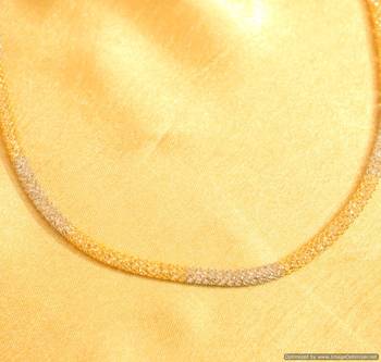 White & Gold Rhodium Plated Pendant Chain 2