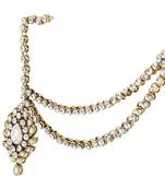 Bridal Kundan Gold Plated Muslim Passa Jhoomar Hair Accessories