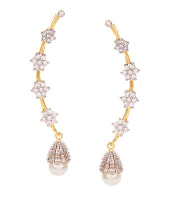 Gold diamond ear-cuffs 1