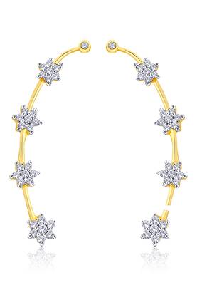 Gold diamond ear-cuffs 1