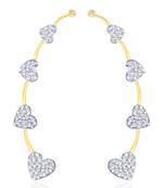 Gold diamond ear-cuffs