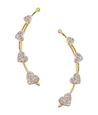 Multicolor pearl ear-cuffs 1
