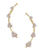 Multicolor pearl ear-cuffs