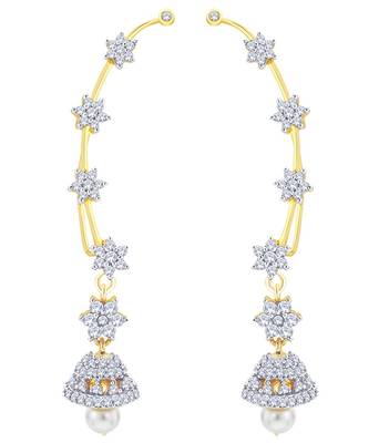 Multicolor diamond ear-cuffs 1