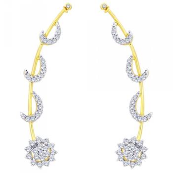 Gold diamond ear-cuffs 2