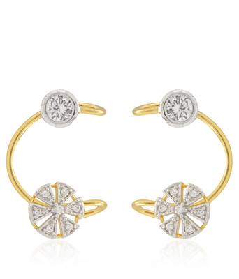 Multicolor diamond ear-cuffs 1