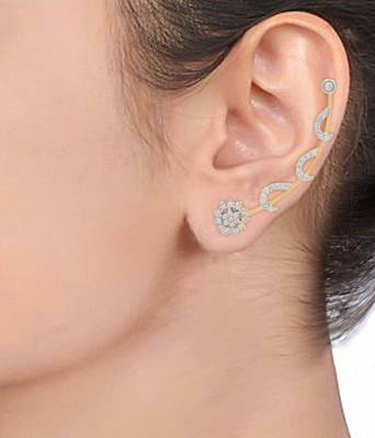 Multicolor pearl ear-cuffs 2