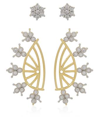 Multicolor pearl ear-cuffs 1