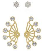 Gold diamond ear-cuffs