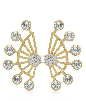 Gold diamond ear-cuffs 2
