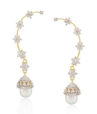 Multicolor pearl ear-cuffs 1