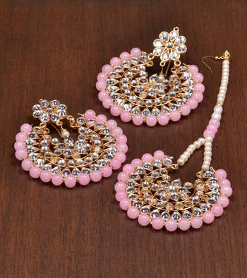 Pink jade danglers-drops 2