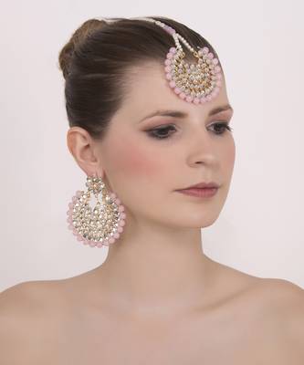 Pink jade danglers-drops 3