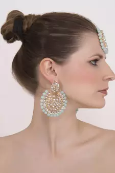 Turquoise jade danglers-drops