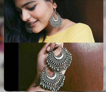Silver Afghani Ghungroo Chandbaali 1