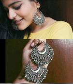 Silver Afghani Ghungroo Chandbaali