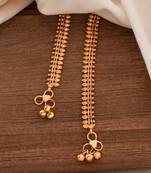 Golden anklets 10 inches size one gram gold
