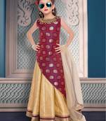 new designer maroon girls party dresses with Dabang goggles