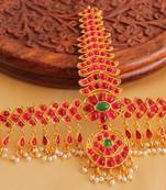 Royal Antique Kemp Green Bridal Maang Tikka 