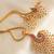 Awesome Ruby Emerald Peacock Necklace Set Dj07572