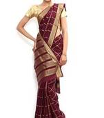 Sudarshan silks Wonderful Pure Mysore silk saree-Maroon-SSSB124-VQ-Crepe
