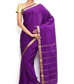 Sudarshan silks Wonderful Pure Mysore silk saree-Purple-SSSB132-VQ-Crepe
