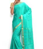 Sudarshan silks Wonderful Pure Mysore silk saree-Blue-SSSB134-VQ-Crepe