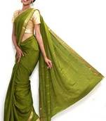 Sudarshan silks Wonderful Pure Mysore silk saree-Green-SSSB135-VQ-Crepe