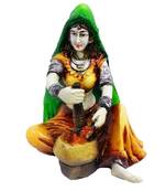 Rajasthani Lady Doing House Hold Work