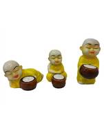 Yellow Monks Candle Stand Holder