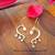 18K Gold Plated Half Heart Design with Natural FreshwaterPearls Fashion Earrings