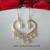 18K Gold Plated Half Heart Design with Natural FreshwaterPearls Fashion Earrings