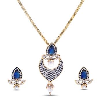 Yellow gold plated necklace sets 1