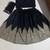 Black embroidered dupion silk unstitched pakistani lehenga