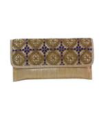 Gold brocade  embroidered clutches