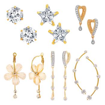 Multicolor cubic zirconia jewellery-combo 1