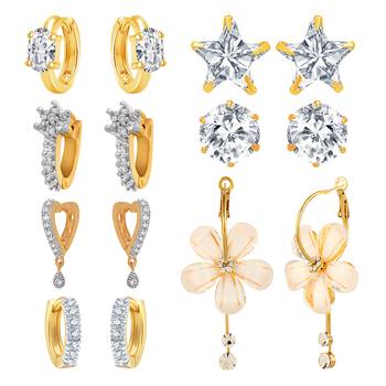 Multicolor cubic zirconia jewellery-combo 1