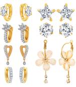 Multicolor cubic zirconia jewellery-combo