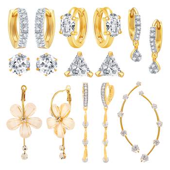 Multicolor cubic zirconia jewellery-combo 1