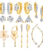 Multicolor cubic zirconia jewellery-combo