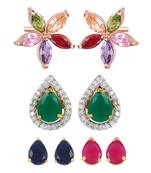 Multicolor cubic zirconia jewellery-combo