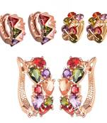Multicolor cubic zirconia jewellery-combo