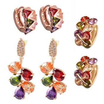 Multicolor cubic zirconia jewellery-combo 1