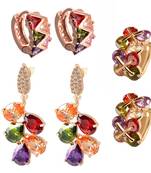 Multicolor cubic zirconia jewellery-combo